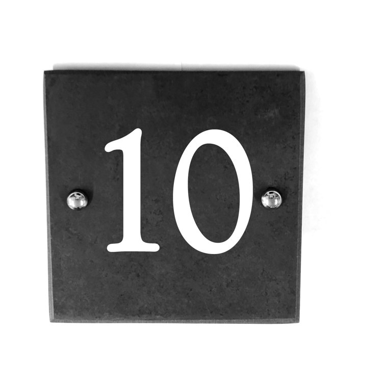 Dakota Fields Cayucos 15cm H Slate House Number Wayfair.co.uk